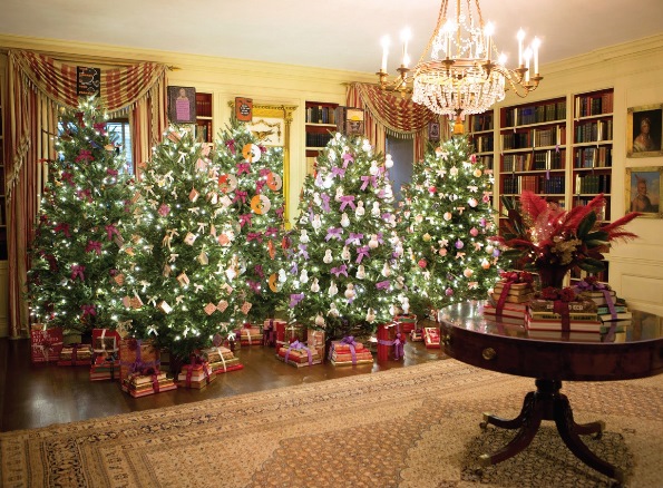 KENZO оформил библиотеку Белого Дома к рождественским и новогодним праздникам