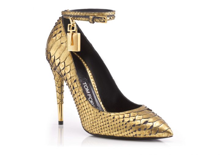Tom Ford's Python Pump with Ankle Strap 